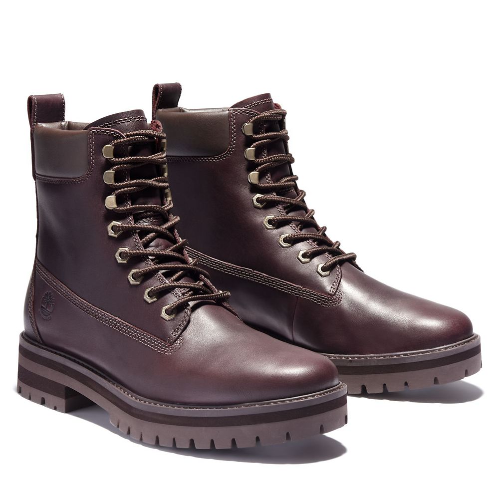 Botas de Invierno Timberland Hombre Courma Guy Waterproof Burdeos - Chile QXA-840736